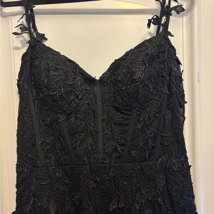 Elegant Black Lace Dress